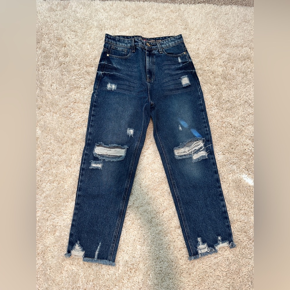 OBS Jeans - Medium Wash Distressed